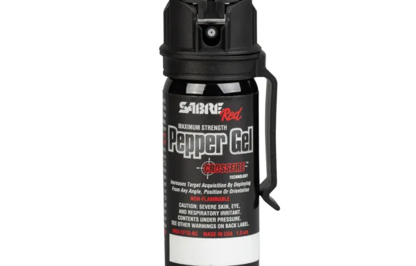 SABRE Crossfire Pepper Gel with Belt Clip; MA OK